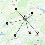 Fahrzeitmatrix die Schweiz